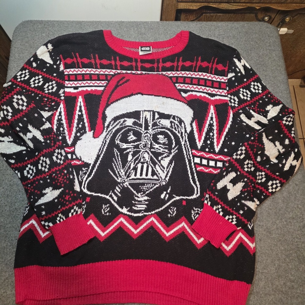 Star Wars "Merry Sithmas" ugly Christmas sweater 2xl D2